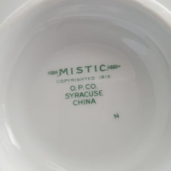 VINTAGE Syracuse Mistic Blue Gravy Boat on base - Picture 4 of 5